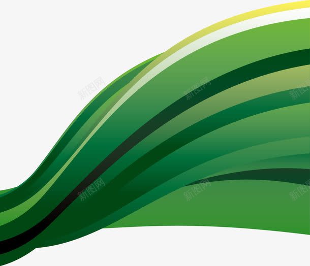 绿色弧形装饰png免抠素材_新图网 https://ixintu.com 半圆弧 弧形 绿色 背景装饰