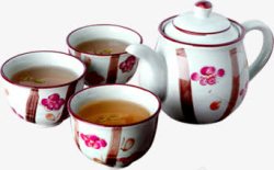 粉色茶杯装饰素材
