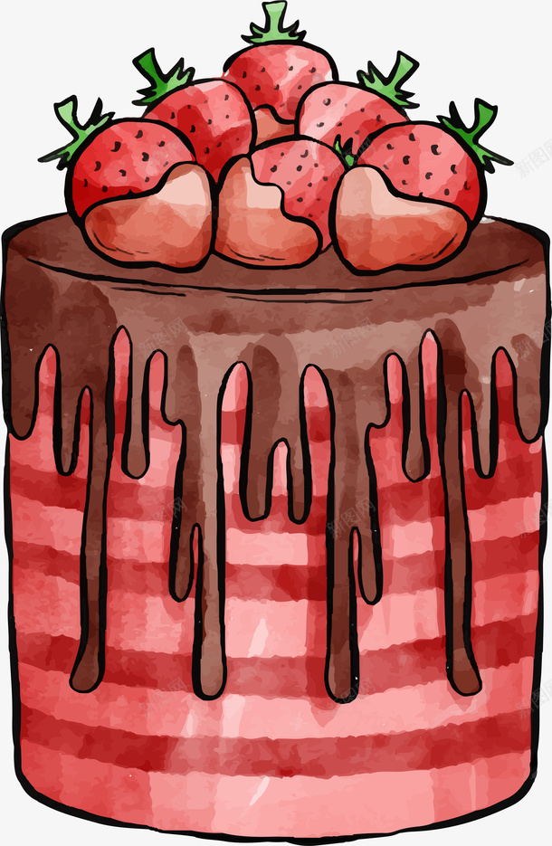 美味蛋糕png免抠素材_新图网 https://ixintu.com PNG图 PNG图下载 创意卡通 卡通插图 插图 水果蛋糕 美味蛋糕