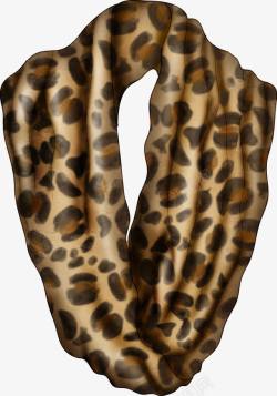 豹纹漂亮围巾素材