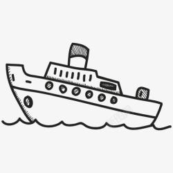 轮船符号图案素材