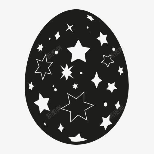 星星图案复活节彩蛋png免抠素材_新图网 https://ixintu.com 彩蛋