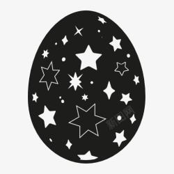 星星图案复活节彩蛋素材