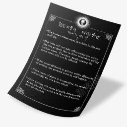 规则黑色的请注意Deathnoteicons图标png_新图网 https://ixintu.com Rules black note 规则 请注意 黑色的