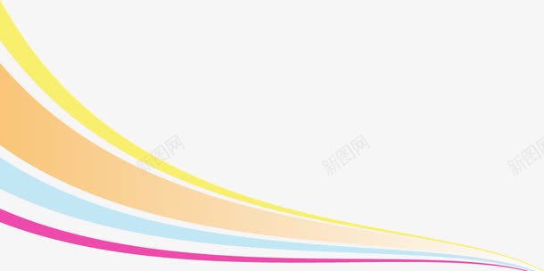 抽象彩色线条png免抠素材_新图网 https://ixintu.com 彩色 抽象 线条