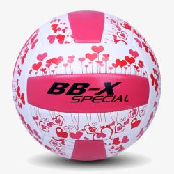 粉色充气软式排球素材