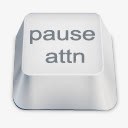 pause白色键盘按键素材