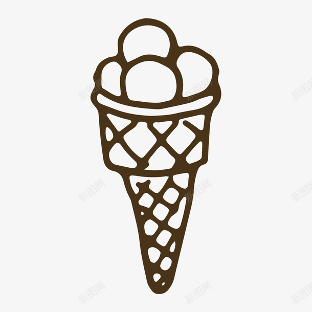 手绘食物冰淇淋图标png_新图网 https://ixintu.com 冰淇淋 手绘 手绘食物冰淇淋 甜食 食物