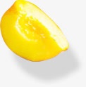 黄色水果切开图标图标