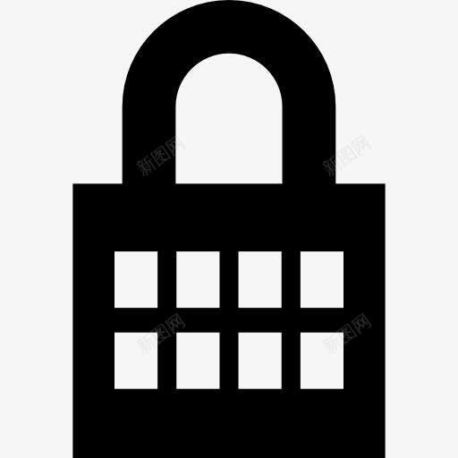 锁上的锁图标png_新图网 https://ixintu.com 工具 挂锁 界面锁定 符号 钥匙锁 锁
