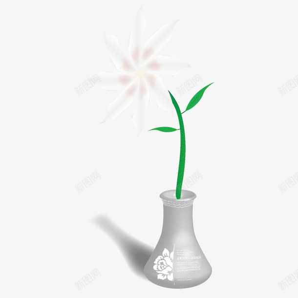 小野花png免抠素材_新图网 https://ixintu.com 卡通花朵 小瓶里的花朵 小野花 矢量花朵 花瓶里的花朵