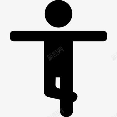 男人锻炼手臂图标图标