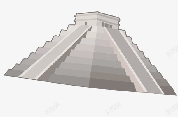 埃及金字塔矢量图ai免抠素材_新图网 https://ixintu.com 埃及建筑 金字塔 阶梯 矢量图