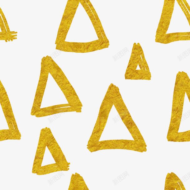 手绘三角形png免抠素材_新图网 https://ixintu.com 三角形 几何 手绘画 矢量装饰 装饰