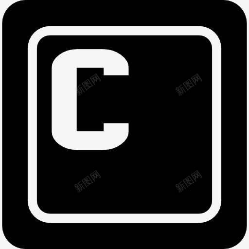 字母C键键盘图标png_新图网 https://ixintu.com 关键 字母C 接口 键盘