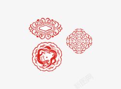 中国风古典装饰红色边框素材