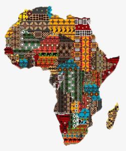 创意非洲地图素材