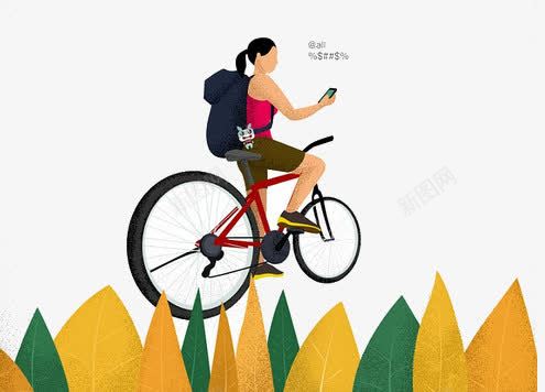 骑车去旅行png免抠素材_新图网 https://ixintu.com 旅游 旅行 骑行 骑车