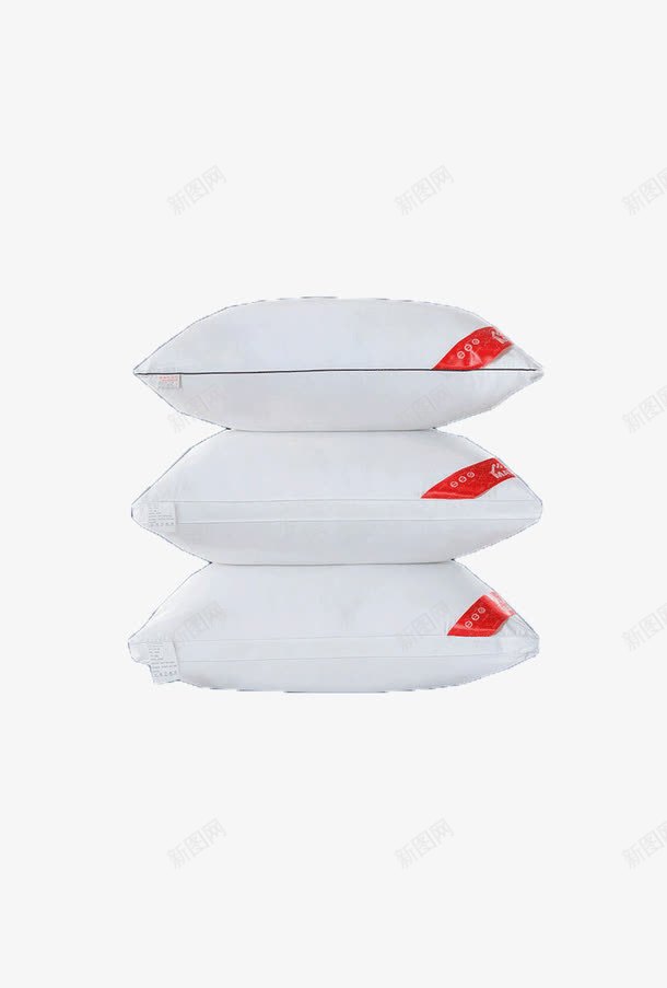 宾馆枕头png免抠素材_新图网 https://ixintu.com 产品实物 枕头 白色 红色