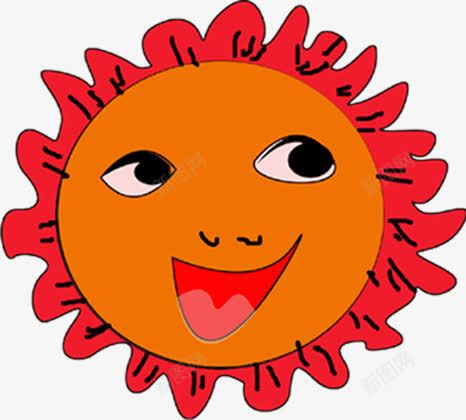 微笑的太阳png免抠素材_新图网 https://ixintu.com 危险 嘴巴 太阳 眼睛 鼻子