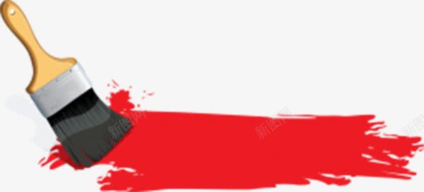 红色漆墙刷png免抠素材_新图网 https://ixintu.com 杞 浜搧瀹炵墿 绾补婕 鍒峰瓙 鏈瑪鍒
