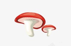 蘑菇可爱卡通彩色素材