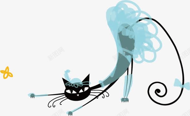 穿着婚纱的黑猫png免抠素材_新图网 https://ixintu.com 卡通 天猫国际 淘宝 黑猫
