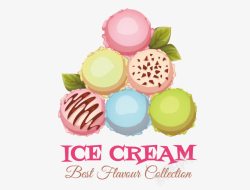 彩色冰淇淋元素素材