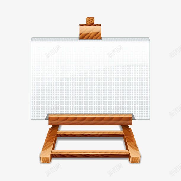 带架子的白板aipng免抠素材_新图网 https://ixintu.com ai 木制 木架 白板