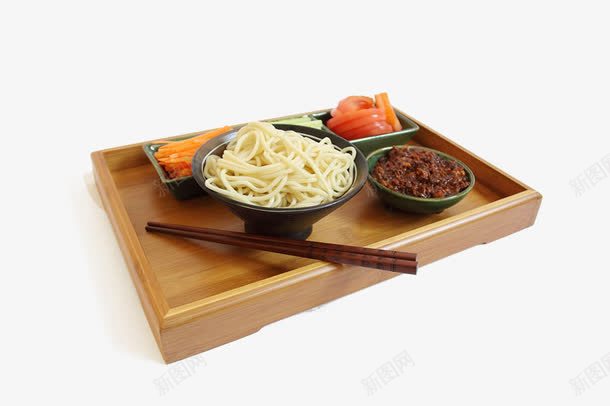 杂酱面png免抠素材_新图网 https://ixintu.com 凉拌 杂酱面 面食