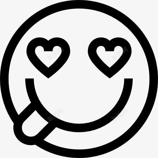 爱图标png_新图网 https://ixintu.com 人界面 在爱情中 感情 爱没有距离 表情 表情符号 表意文字 面孔
