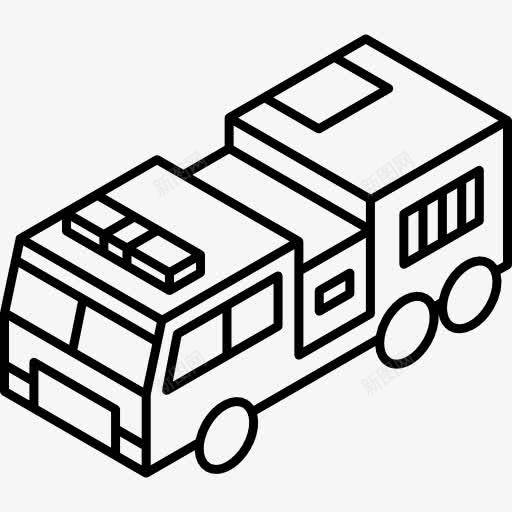 消防车图标png_新图网 https://ixintu.com 卡车 急救 汽车 运输