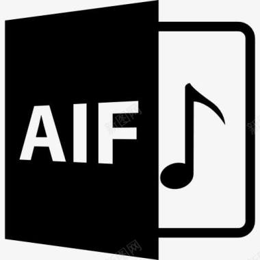 AIF文件格式符号图标图标