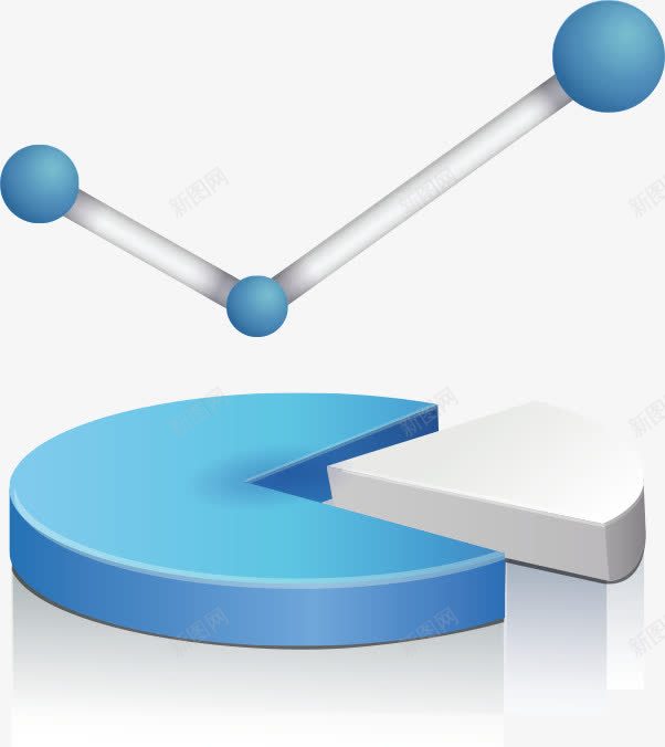 占百分比矢量图ai免抠素材_新图网 https://ixintu.com 圆盘 对勾 白色 蓝色 矢量图