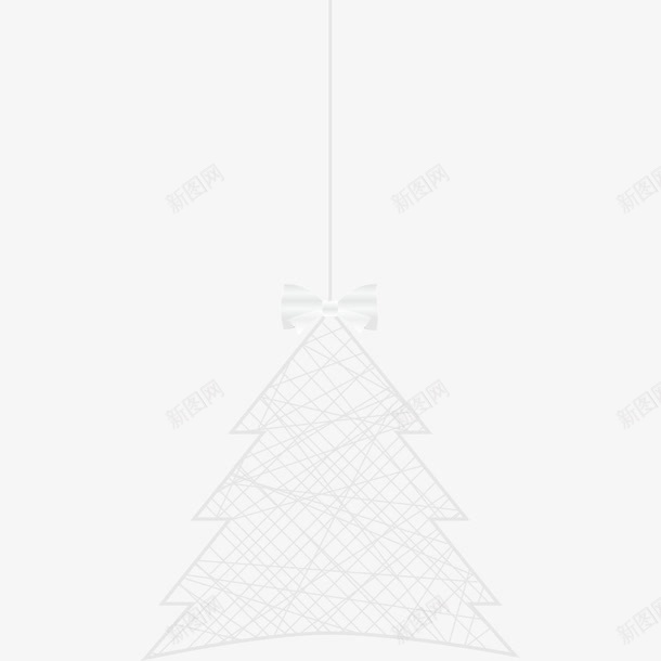 白色圣诞树装饰png免抠素材_新图网 https://ixintu.com 圣诞树装饰 圣诞节 圣诞节小装饰 白色