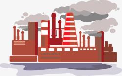 工厂污染环境素材