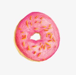 粉色甜甜圈素材
