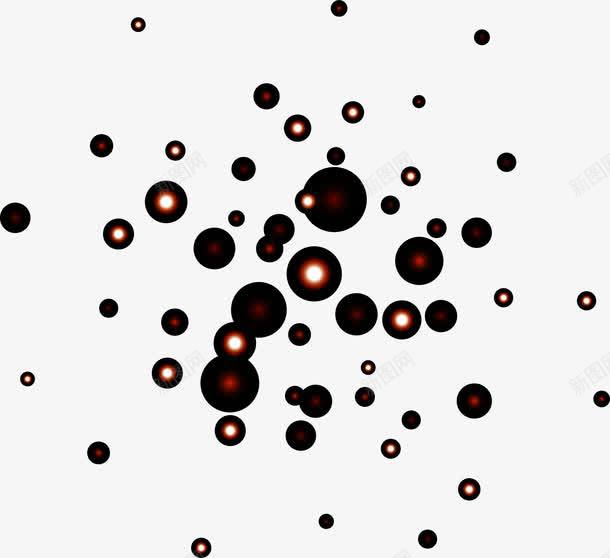 摄影黑色光效小圆形png免抠素材_新图网 https://ixintu.com 圆形 摄影 色光