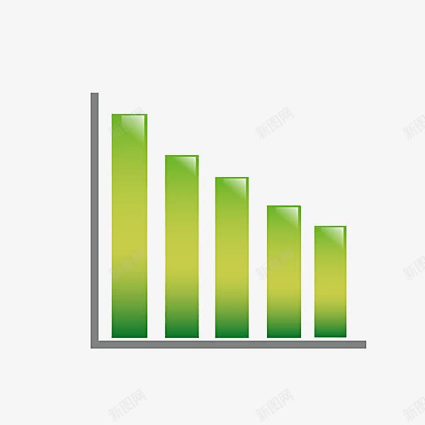 条形图png免抠素材_新图网 https://ixintu.com 几何 条形图 绿色