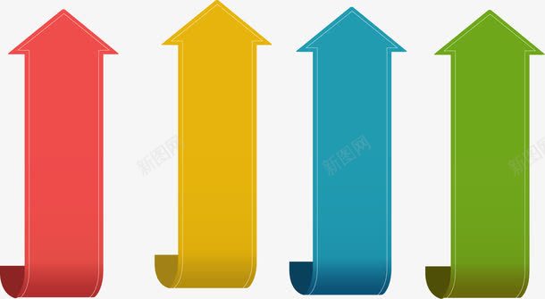 手绘向上的箭头png免抠素材_新图网 https://ixintu.com 向上的箭头 彩色箭头 手绘 箭头标签 装饰箭头