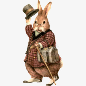 穿衣服的小兔子png免抠素材_新图网 https://ixintu.com png图形 png装饰 兔子 动物 手提包 衣服 装饰