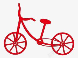 迷你自行车红色迷你单车片高清图片
