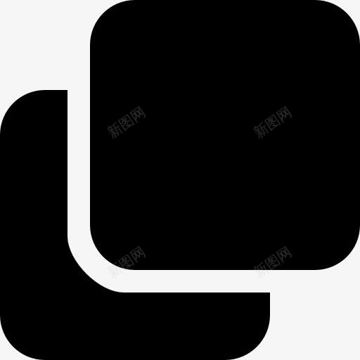 副本黑色方形符号图标png_新图网 https://ixintu.com 两 固体 复制 大杯固体 方形 界面 象征 黑色