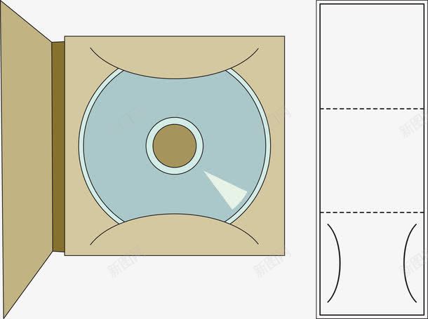 CD光盘包装盒矢量图eps免抠素材_新图网 https://ixintu.com cd 光盘 包装盒 矢量图