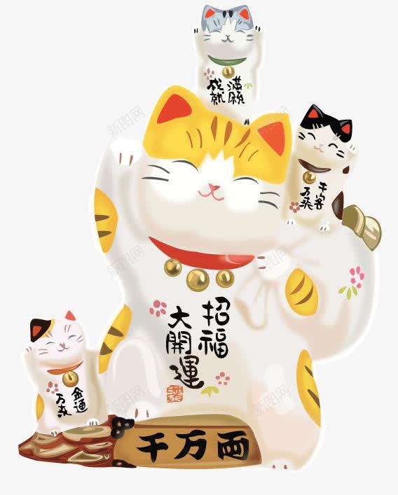 可爱招财猫png免抠素材_新图网 https://ixintu.com 可爱 招财 招财猫