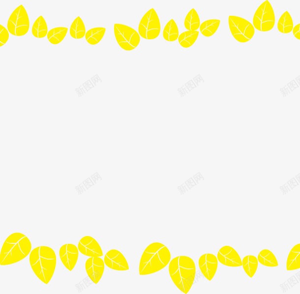 黄色卡通树叶美景png免抠素材_新图网 https://ixintu.com 卡通 树叶 美景 黄色