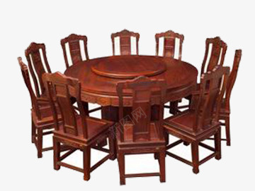 红木桌椅png免抠素材_新图网 https://ixintu.com 复古 整套 桌椅 红木
