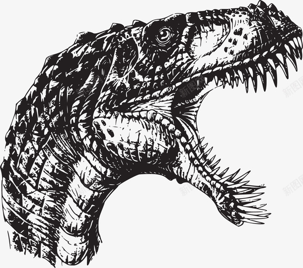 生气的恐龙png免抠素材_新图网 https://ixintu.com 侏罗纪恐龙 剪影 大型恐龙 恐龙 恐龙剪影 生气