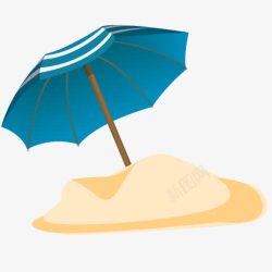 parasol阳伞伞summerblueicons图标高清图片