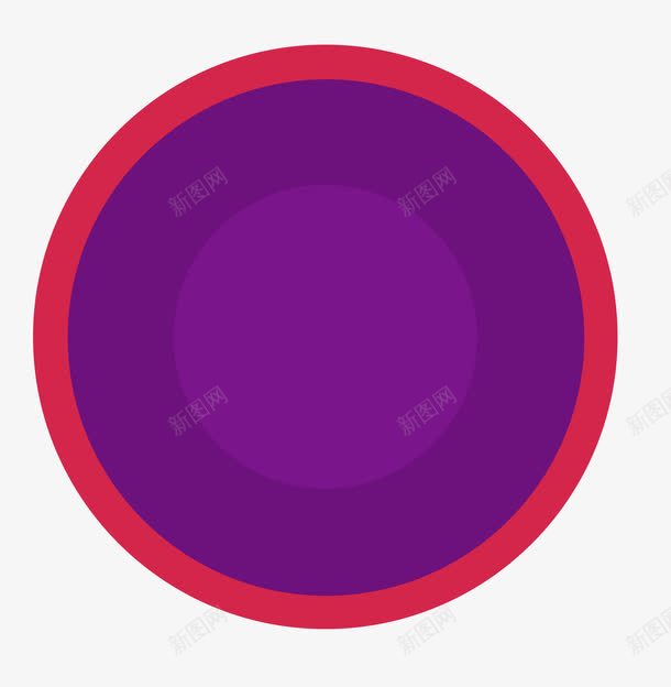 紫色圆psd免抠素材_新图网 https://ixintu.com 圆 圆形素材 框 紫色